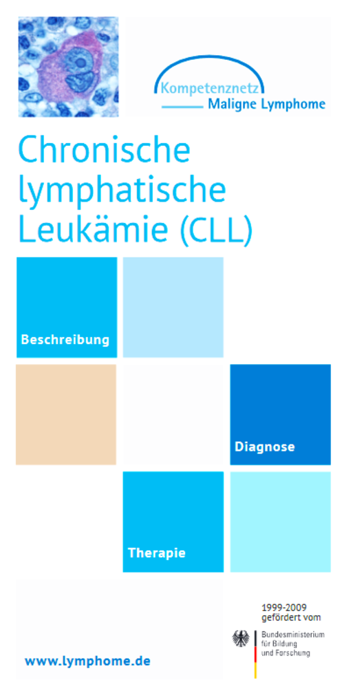 Titelbild des Flyers "Chronische Lymphatische Leukämie"