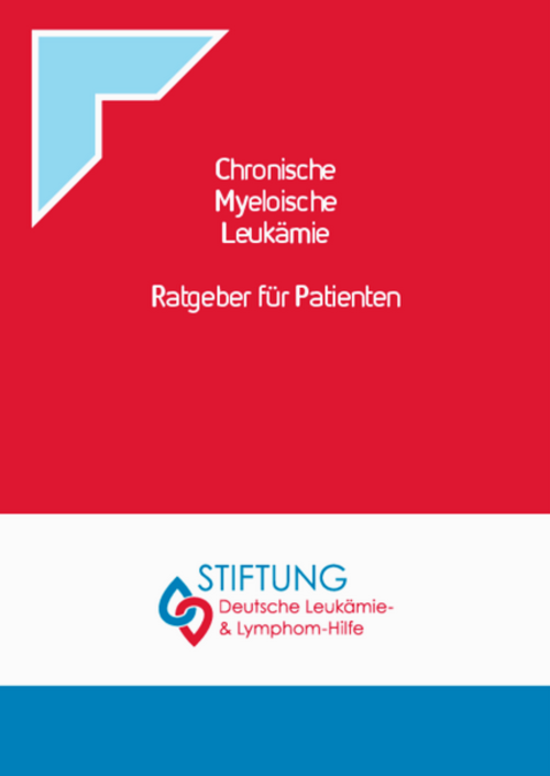 Titelbild der Broschüre "Chronische Myeloische Leukämie - Ratgeber für Patienten"