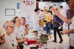Foto von der Registratur, DLH-Patientenkongress 2024 in Hamburg