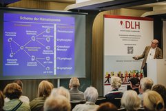 Foto vom Eröffnungsvortrag, Prof. Dr. Nicolaus Kröger, UKE, DLH-Kongress 2024, Hamburg